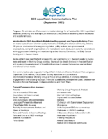 GEO AquaWatch Communications Plan (2023-25) Vers 1.0